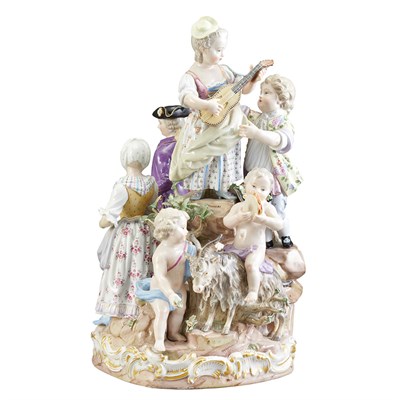 Lot 155 - Meissen Porcelain Figural Group First quarter...