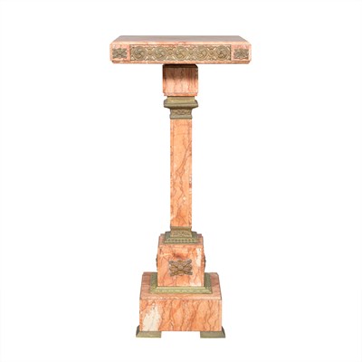 Lot 311 - Louis XVI Style Metal Mounted Marble Pedestal...