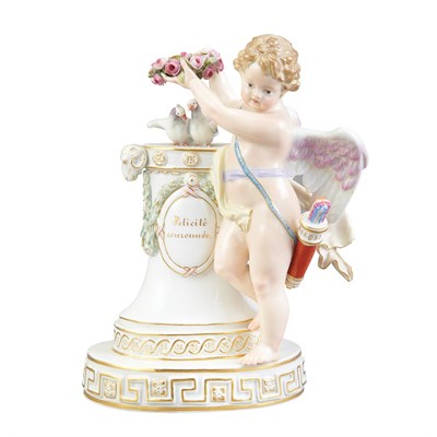 Lot 519 - Meissen Porcelain Figure of Cupid First...