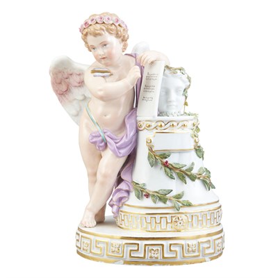 Lot 514 - Meissen Porcelain Figure of Cupid First...