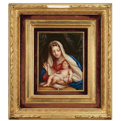 Lot 162 - Meissen Painted Porcelain Plaque of the...