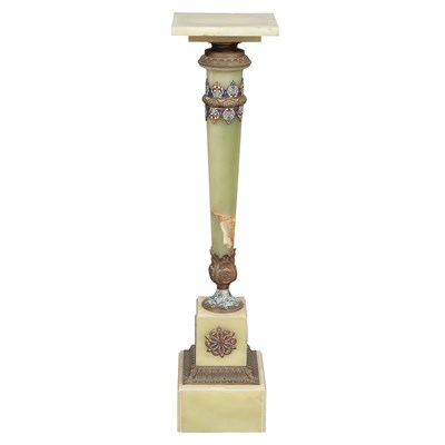 Lot 462 - Louis XVI Style Champleve Enameled and Bronze...