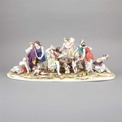 Lot 501 - Dresden Porcelain Figural Group 20th Century...