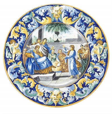 Lot 213 - Italian Renaissance Style Maiolica Istoriato...