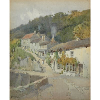 Lot 22 - Arthur Tucker British, 1864-1929 (i) Hill in...