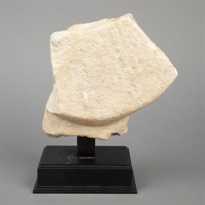 Lot 59 - Chinese White Marble Stele Segment of Buddha...