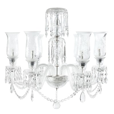 Lot 347 - Victorian Style Molded, Cut and Etched Glass...