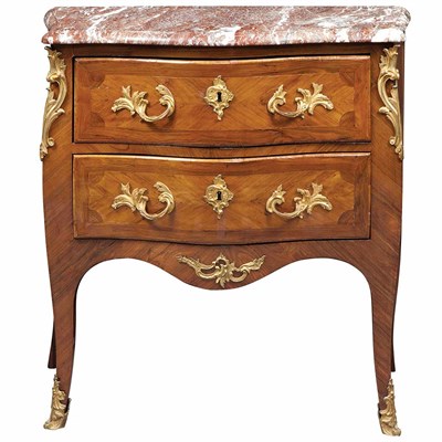 Lot 208 - Louis XV Gilt-Metal Mounted Tulipwood and...
