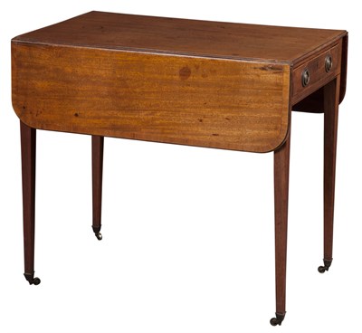 Lot 314 - George III Inlaid Mahogany Pembroke Table Last...