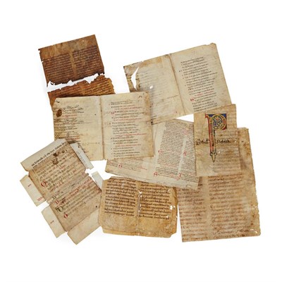 Lot 100 - [MANUSCRIPT] Collection of leaves and...