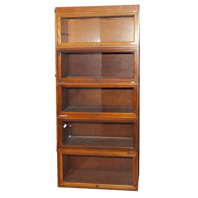 Lot 568 - Group of Three of Barrister Bookcases Height...