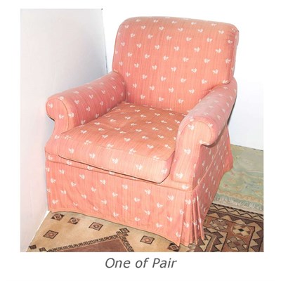 Lot 194 - Pair of Upholstered Club Chairs