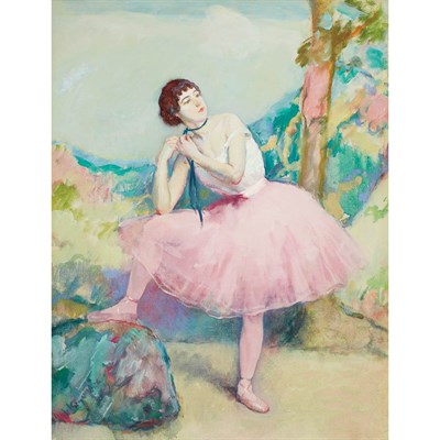Lot 89 - Louis Kronberg American, 1872-1965 Ballet Girl...