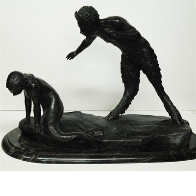 Lot 74 - Herman Wurth Swiss, 1880-1954 Satyr and...