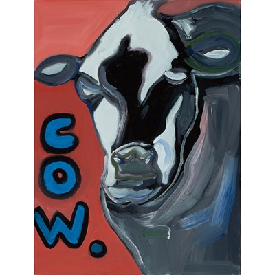Lot 101 - James Franco American, b. 1978 Cow Painting 6,...
