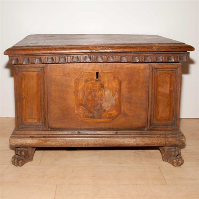 Lot 134 - Continental Baroque Style Walnut Chest Height...