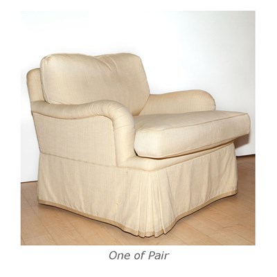 Lot 172 - Pair of Upholstered Club Chairs