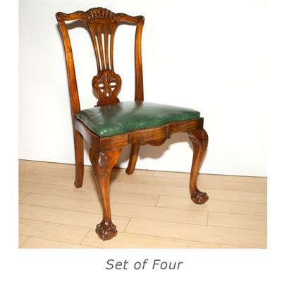 Lot 542 - Set of Four Irish George III Style Mahogany...