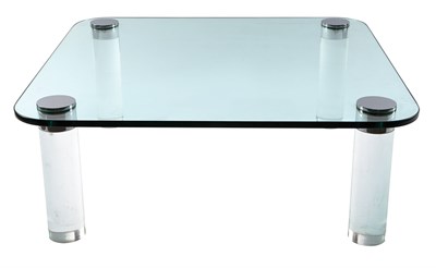 Lot 349 - Donghia 20th Century Low Table Glass, acrylic...