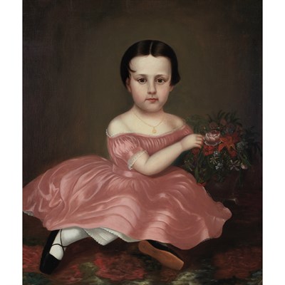 Lot 19 - American School 19th Century Portrait of a...