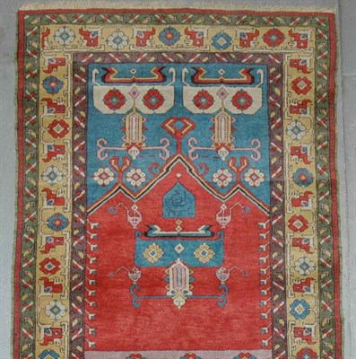 Lot 606 - Ladik Prayer Rug Central Turkey, mid 20th...