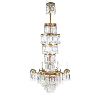 Lot 348 - Regency Style Gilt-Metal and Cut Glass...