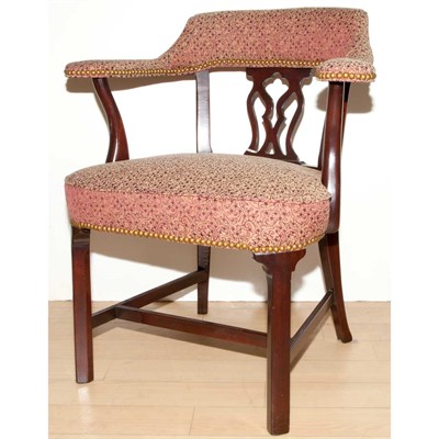 Lot 227 - Georgian Style Scalamandre Upholstered Armchair