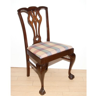 Lot 532 - Chippendale Style Mahogany Side Chair
