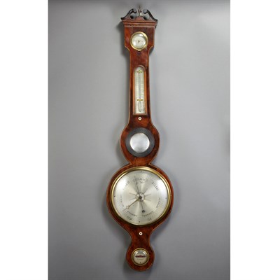 Lot 461 - George III Mahogany Banjo Barometer Height 38...