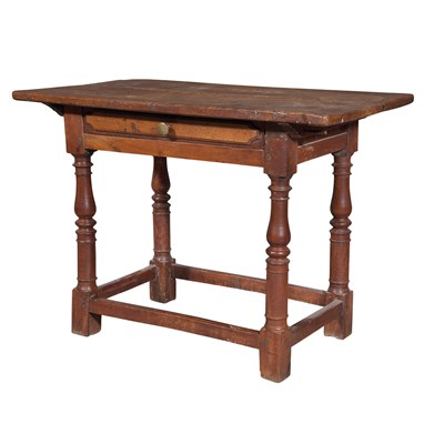 Lot 125 - Continental Walnut Table 18th Century The...
