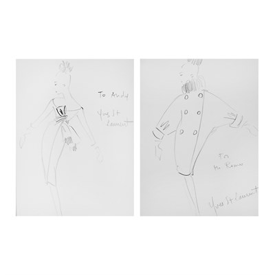Lot 47 - Yves St. Laurent French, 1936-2008 (i)...