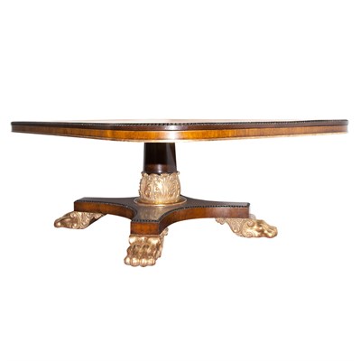 Lot 454 - William IV Parcel Gilt Mahogany Low Table Cut...