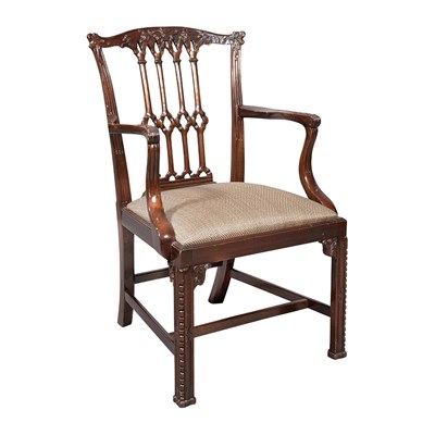 Lot 351 - Set of Twelve George III Style Mahogany Dining...
