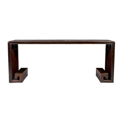 Lot 357 - Chinese Black Lacquer Altar Table The...