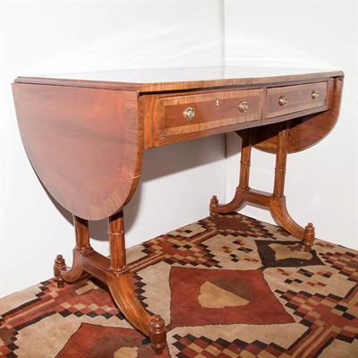 Lot 374 - Regency Style Satinwood Sofa Table Height 29...