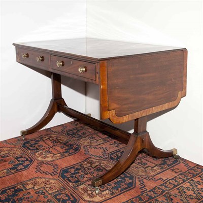 Lot 318 - Regency Style Mahogany Sofa Table Lacking one...