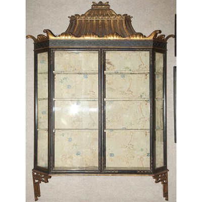 Lot 221 - Regency Style Gilt and Black Painted...