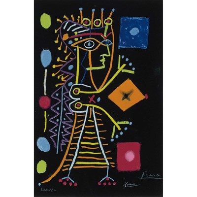 Lot 137 - After Pablo Picasso JACQUELINE Color...
