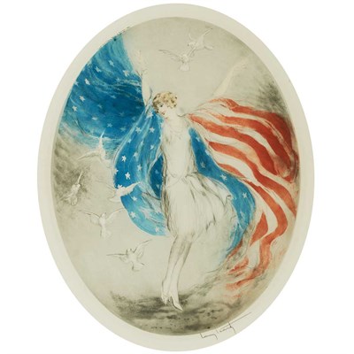 Lot 56 - Louis Icart (1880-1950) MISS AMERICA...