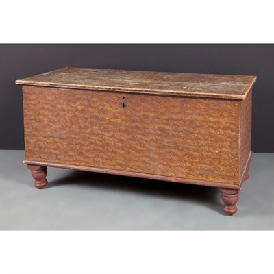 Lot 268 - Grain Painted Blanket Chest 19th Century The...