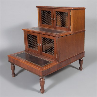 Lot 286 - Regency Style Mahogany Bed Steps Height 28...