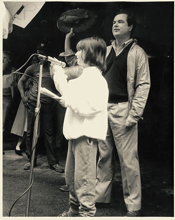 aura Doyle with her father Doyle founder Bill Doyle